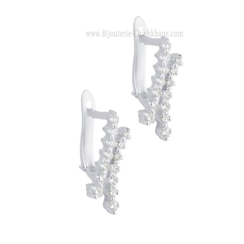 Boucles D'oreilles Diamants 64994