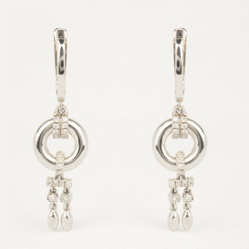 Boucles D'oreilles Diamants 32686