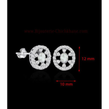 Boucles D'oreilles Diamants Blanc ''Chichkhane'' 57849