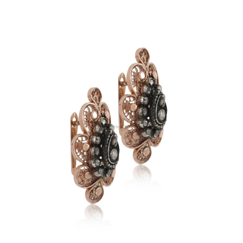 Boucles D'oreilles Diamants Blanc ''Chichkhane'' 36258 Boucles D'oreilles Diamants Blanc ''Chichkhane'' 36258