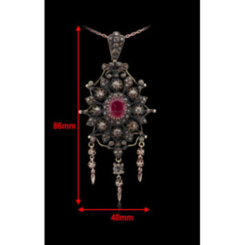 Pendentif Diamants Rose ''Chichkhane'' 48755